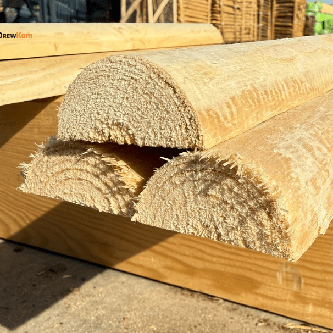 DrewKom - Połowica/poprzeczka toczona sosnowa