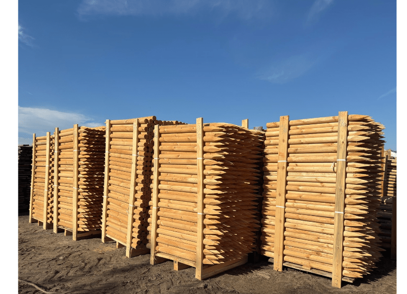 Palik toczony L=1,3 m fi=7 cm #2